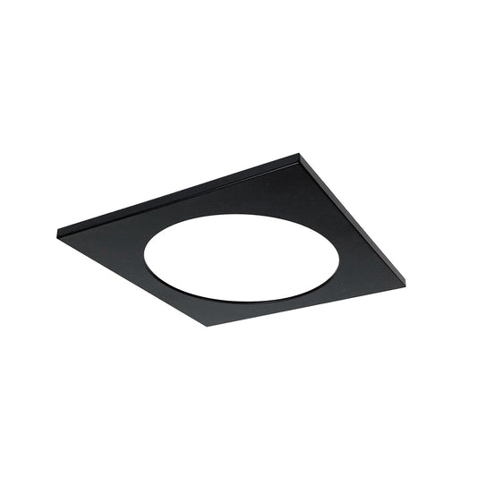 Nora Lighting Square Trim for NM4-R470, Matte Black NM4-SETB