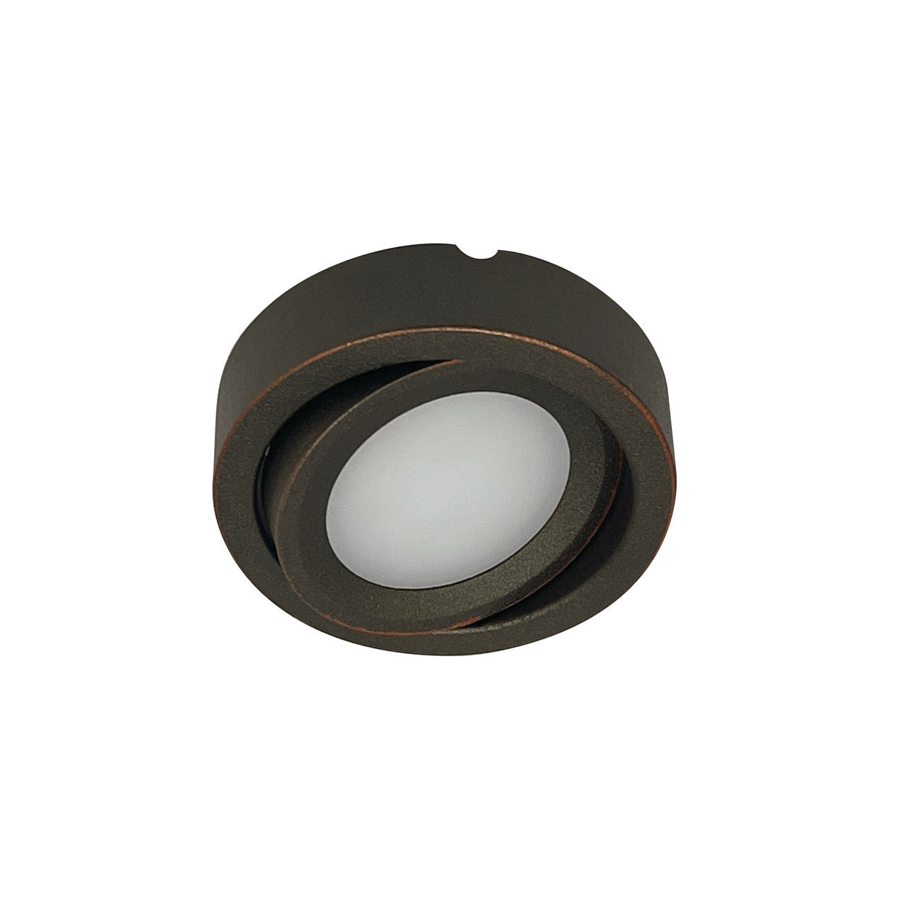 Nora Lighting 12V Josh Adjustable LED Puck Light, 300lm / 2700K, Bronze Finish NMP-A27BZ