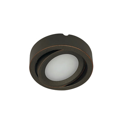 Nora Lighting 12V Josh Adjustable LED Puck Light, 300lm / 4000K, Bronze Finish NMP-A40BZ