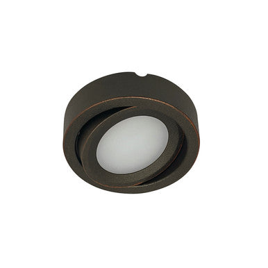 Nora Lighting 12V Josh Adjustable LED Puck Light, 300lm / 3500K, Bronze Finish NMP-A35BZ