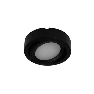 Nora Lighting 12V Josh Adjustable LED Puck Light, 300lm / 3500K, Black Finish NMP-A35B