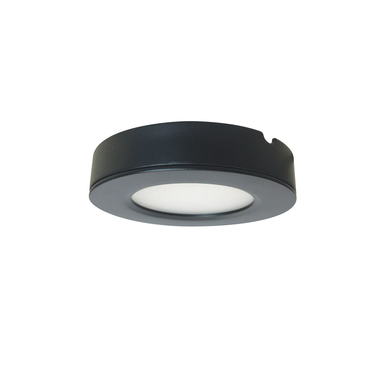 Nora Lighting 12V Josh LED Puck Light, 300lm / 2700K, Black Finish NMP-LED27B