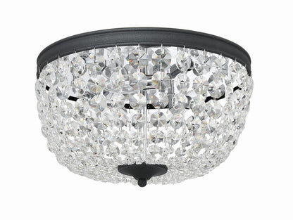 Crystorama Nola 3 Light Black Forged Ceiling Mount NOL-314-BF-CL-MWP