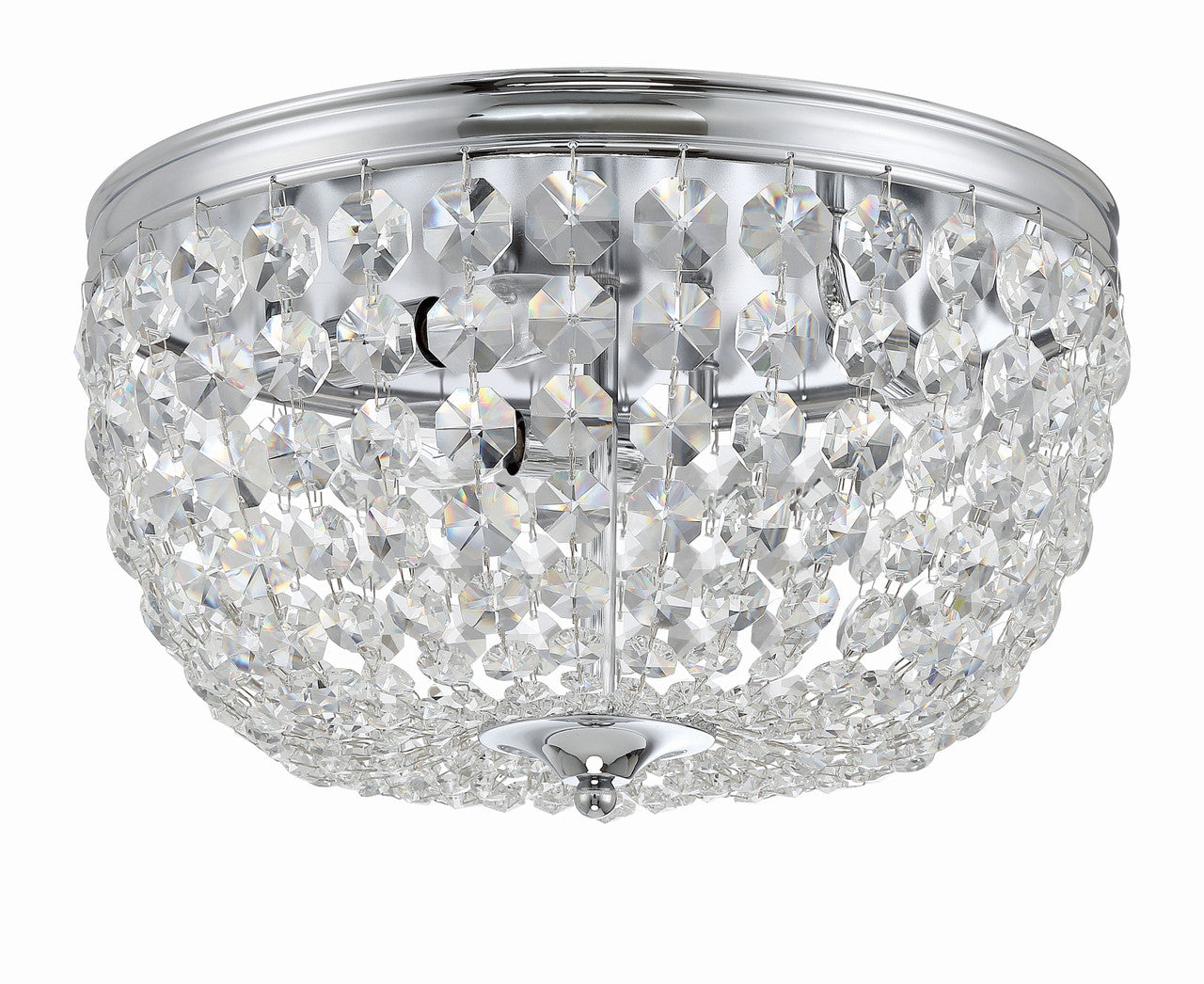 Crystorama Nola 3 Light Polished Chrome Ceiling Mount NOL-314-CH-CL-MWP