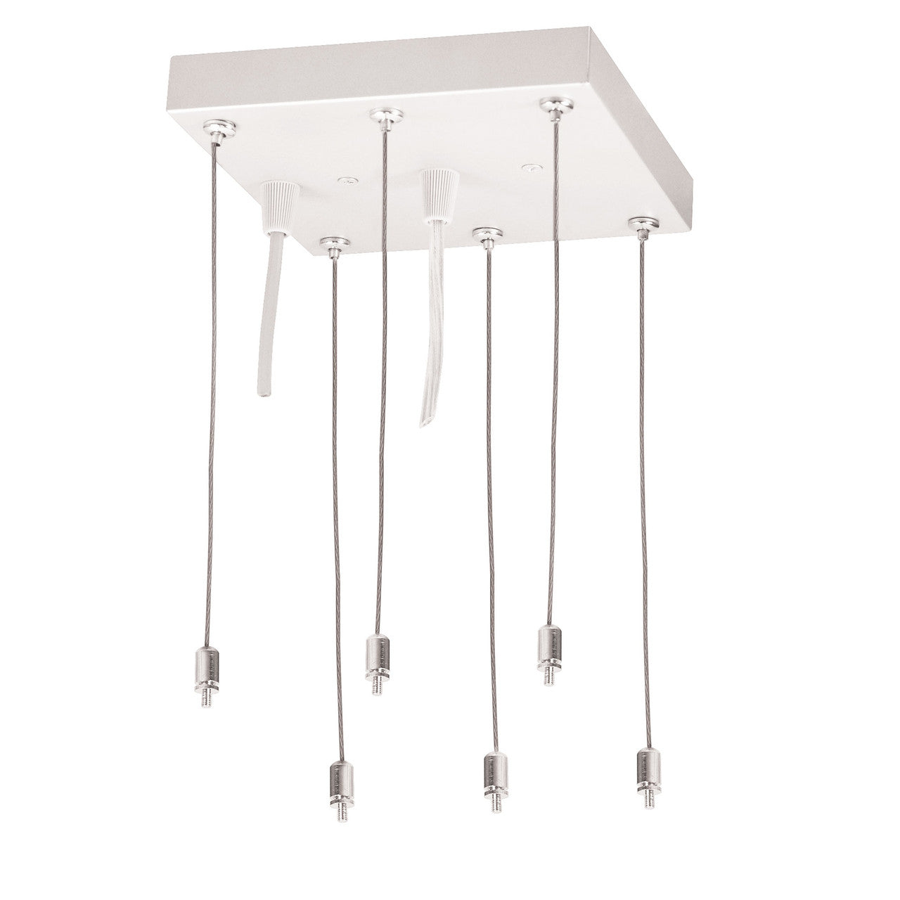 Nora Lighting Pendant Mounting Kit with Canopy for LED Back-Lit Panels, White NPDBL-PKW