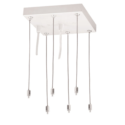 Nora Lighting Pendant Mounting Kit with Canopy for LED Back-Lit Panels, White NPDBL-PKW