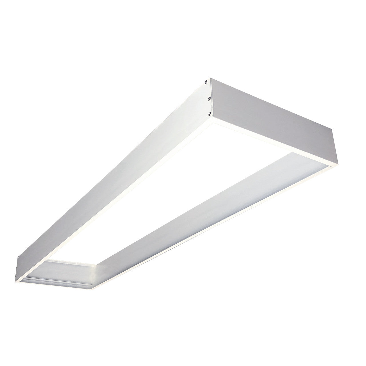 Nora Lighting Surface Mounting Frame for 1'x4' LED Backlit Panels with Emergency NPDBL-14DDFK/W