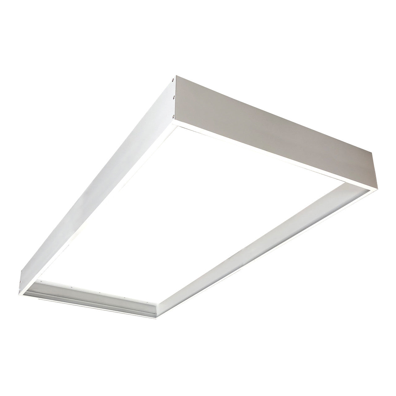 Nora Lighting Surface Mounting Frame for 2'x4' LED Backlit Panels with Emergency NPDBL-24DDFK/W