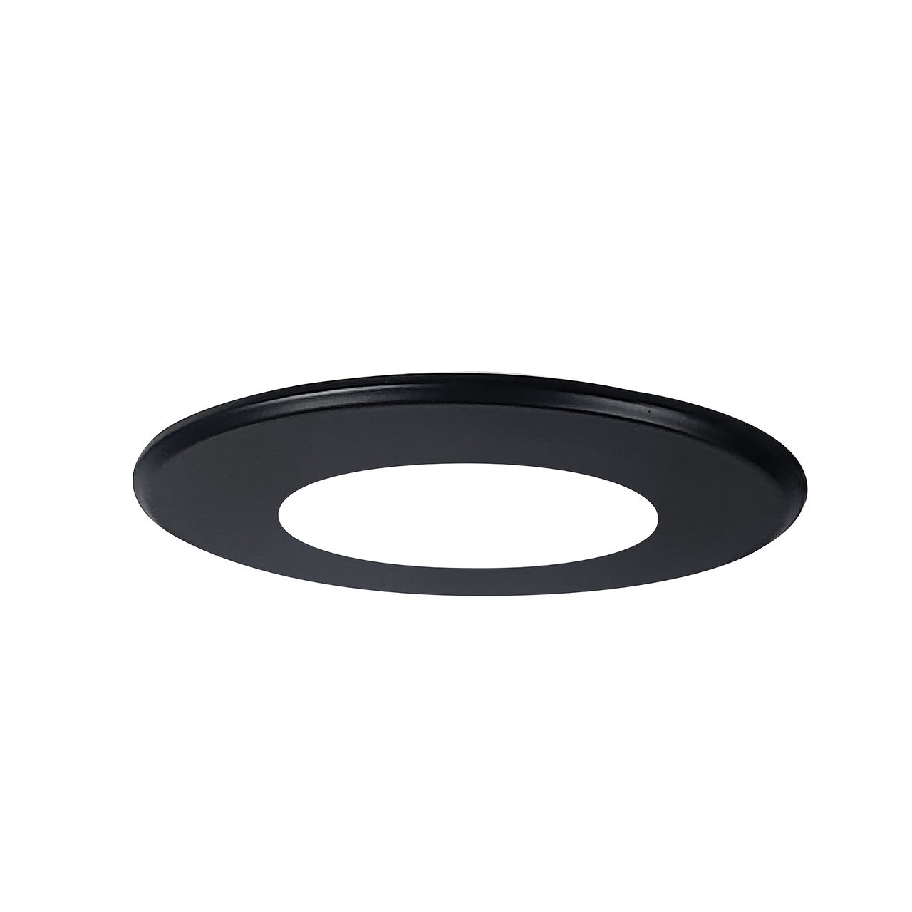 Nora Lighting Round Face Plate for NSLIM, Black Finish NSLIM-4RDTB