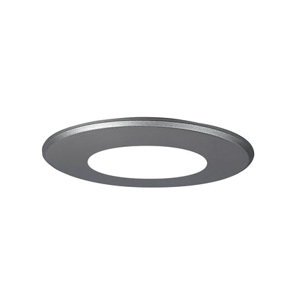 Nora Lighting Round Face Plate for NSLIM, Silver Finish NSLIM-4RDTS