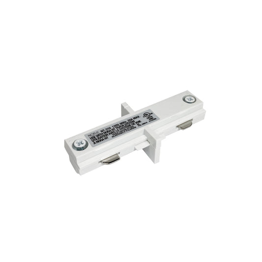 Nora Lighting Straight Connector for 1 Circuit Track, White NT-310W