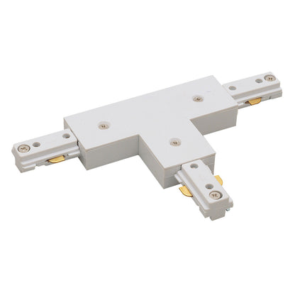 Nora Lighting T Connector, 2 Circuit Track, Right Polarity, White NT-2314W