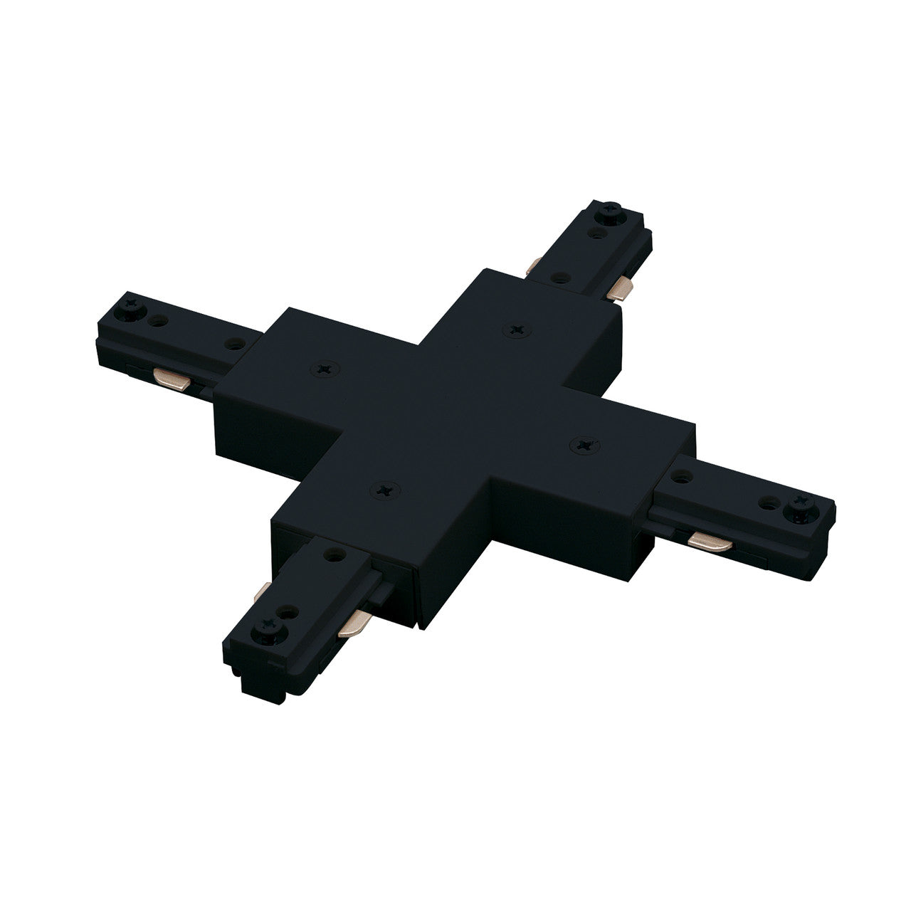 Nora Lighting X Connector, 1 Circuit Track, Black NT-315B