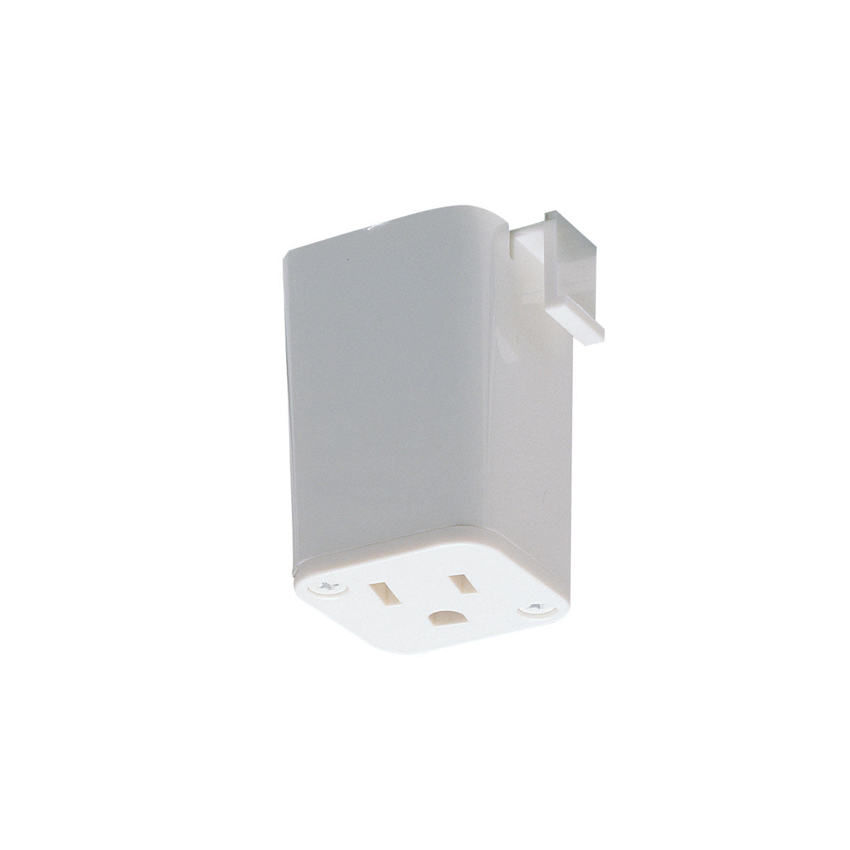 Nora Lighting Outlet Adaptor, 1 or 2 circuit track, J-style, White NT-327W/J