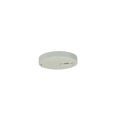 Nora Lighting Round Monopoint Canopy for Aiden Track Head (NTE-850), White NT-379W