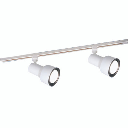 Nora Lighting 2-ft Track Pack with (2) Step Cylinder PAR20 Track Heads, White NTL-172