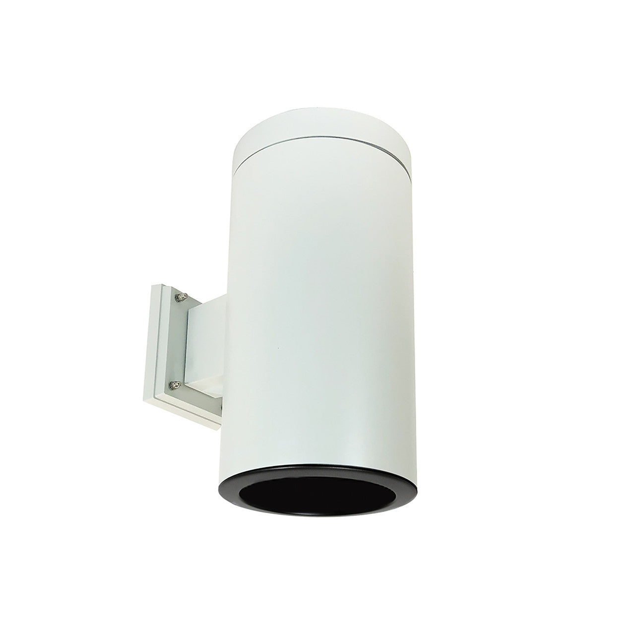 Nora Lighting 6" Cylinder, White, Wall Mount, Incandescent, Refl., Black NYLI-6WI1BBW