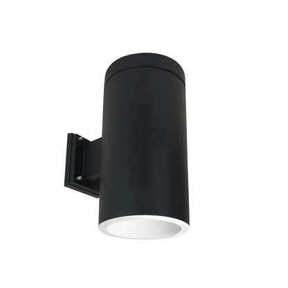 Nora Lighting 6" Cylinder, Black, Wall Mount, Incandescent, Refl., White NYLI-6WI1WWB