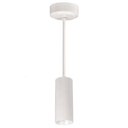 Nora Lighting 2" iLENE 24" Stem Mount Mini Cylinder, 1000lm, 15W, 3000K, White, 120V Triac/ELV Dimming NYLM-2ST30XWWLE3A/24