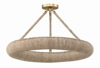 Crystorama Oakley 6 Light Soft Gold Semi Flush Mount OAK-7536-SG_CEILING