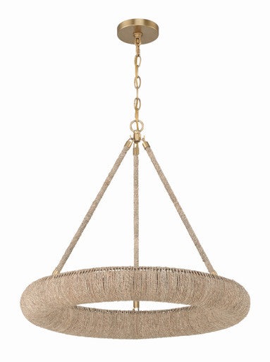 Crystorama Oakley 6 Light Soft Gold Chandelier OAK-7536-SG