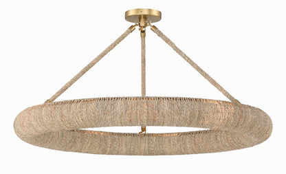 Crystorama Oakley 8 Light Soft Gold Semi Flush Mount OAK-7538-SG_CEILING