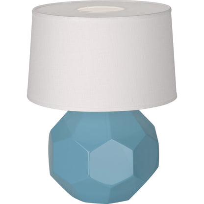 Robert Abbey  Steel Blue Franklin Accent Lamp in Steel Blue Glazed Ceramic OB02