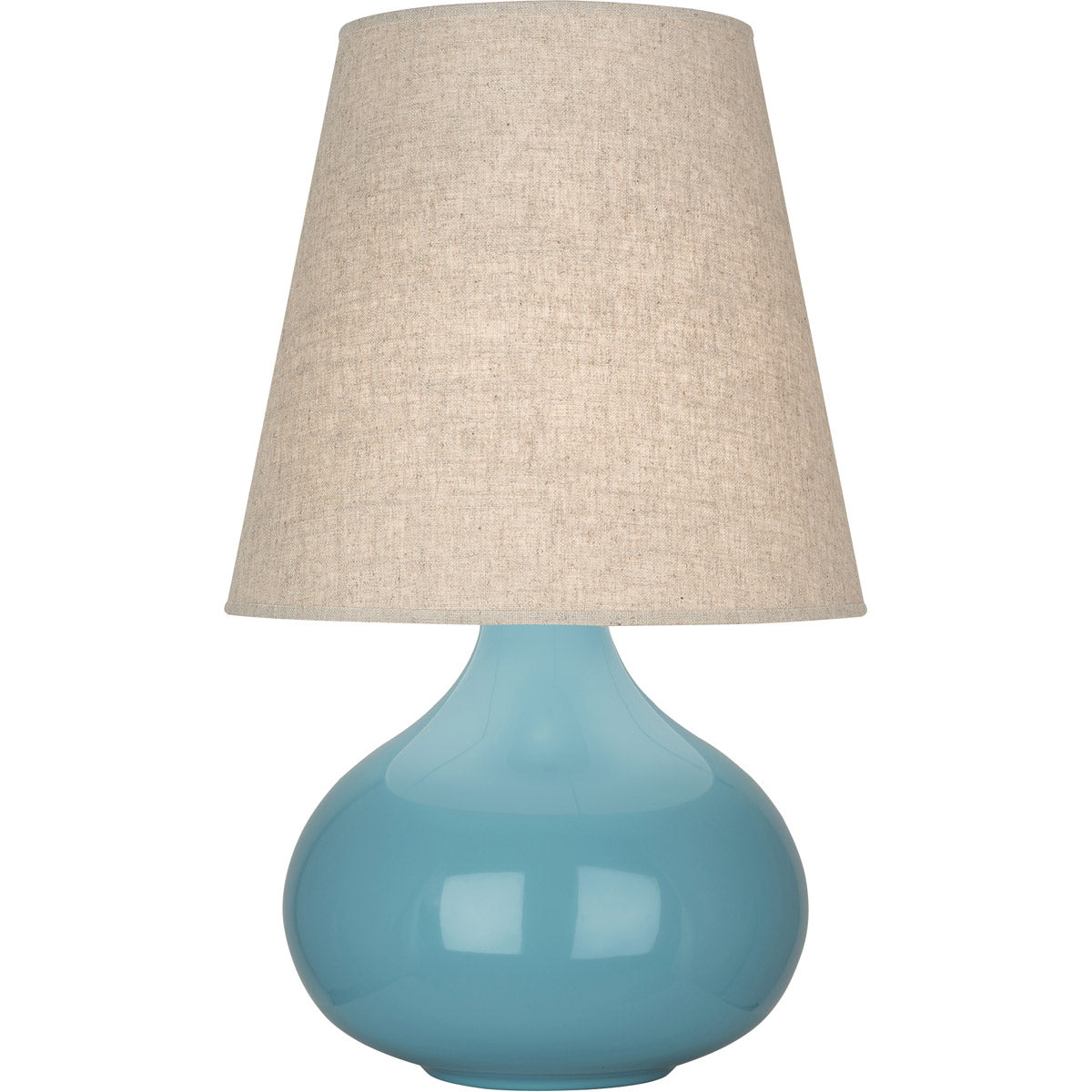 Robert Abbey  Steel Blue June Accent Lamp in Steel Blue Glazed Ceramic OB91