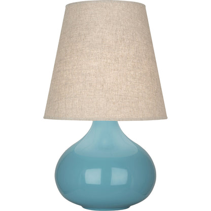 Robert Abbey  Steel Blue June Accent Lamp in Steel Blue Glazed Ceramic OB91