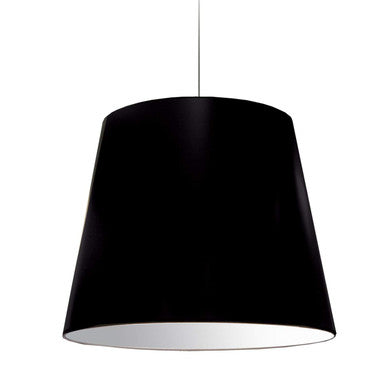 Dainolite 1 Light Oversized Drum Pendant Large Black Shade OD-L-797