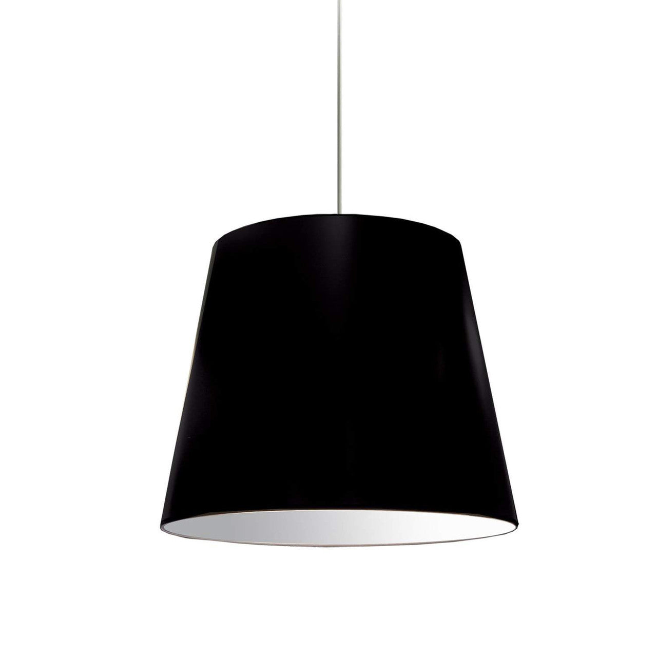 Dainolite 1 Light Oversized Drum Pendant Medium Black Shade OD-M-797