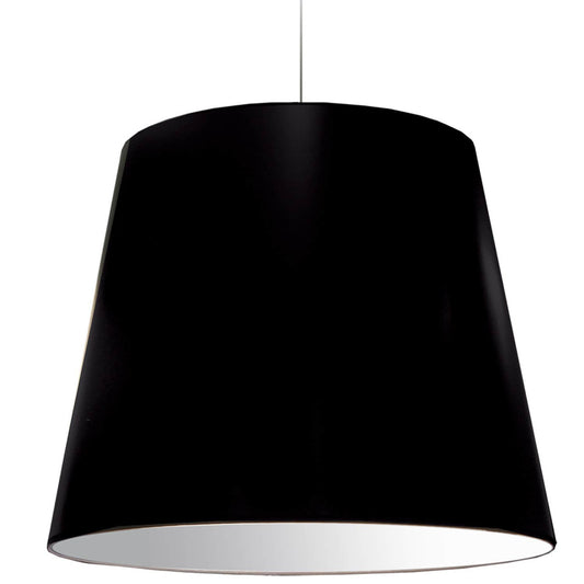 Dainolite 1 Light Oversized Drum Pendant X-Large Black Shade OD-XL-797