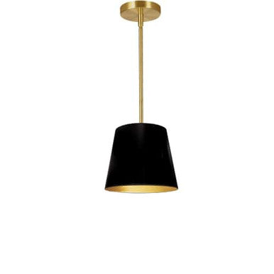 Dainolite 1 Light Oversized Drum Pendant X-Small Black/Gold Shade ODR-XS-698