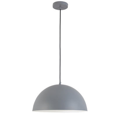 Dainolite 1 Light Incandescent 16" Pendant Grey  OFE-161P-GRY