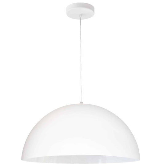 Dainolite 1 Light Incandescent Small Dome Pendant, Matte White OFE-161P-MW