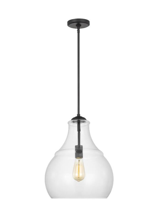 Visual Comfort Studio Sean Lavin Zola One Light Pendant in Midnight Black P1483MBK