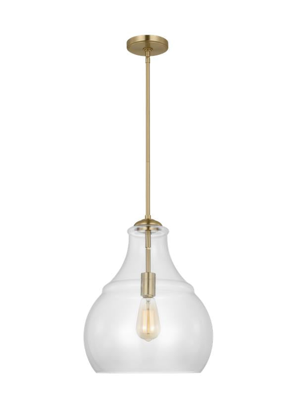 Visual Comfort Studio Sean Lavin Zola One Light Pendant in Satin Brass P1483SB