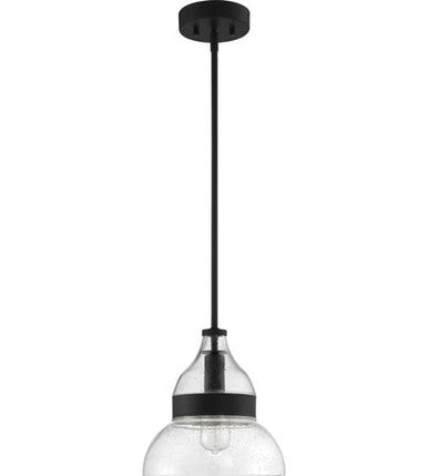 Craftmade 1 Light Mini Pendant in Flat Black P960FB1