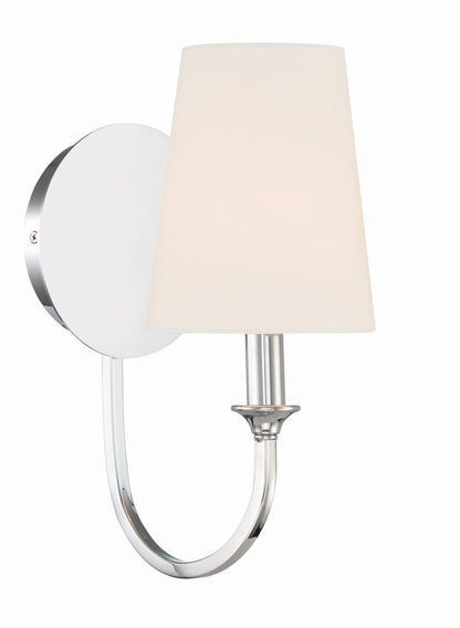 Crystorama Payton 1 Light Polished Chrome Wall Mount PAY-921-CH