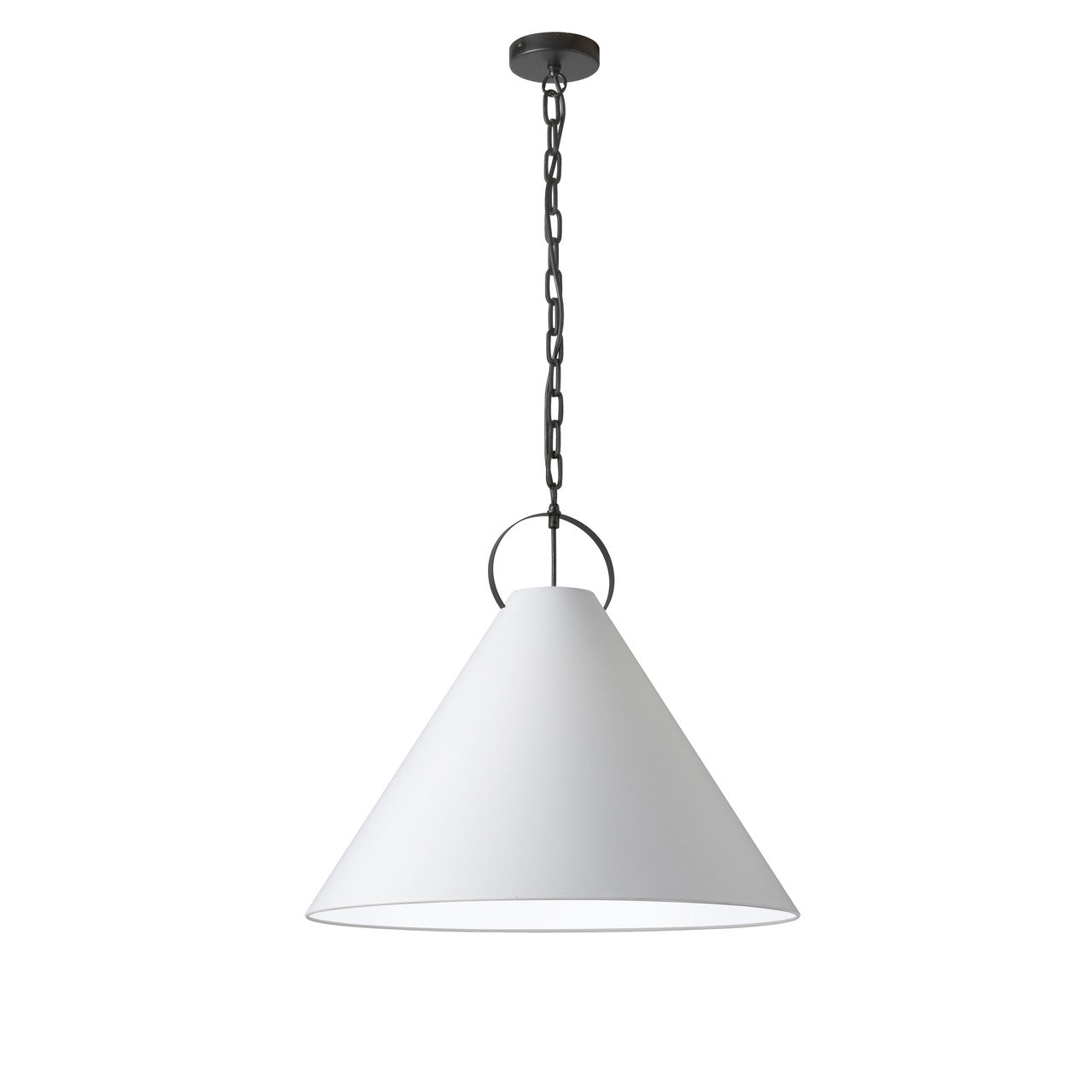 Dainolite 1 Light Incandescent Pendant, Matte Black with White Shade PCN-241P-MB-790