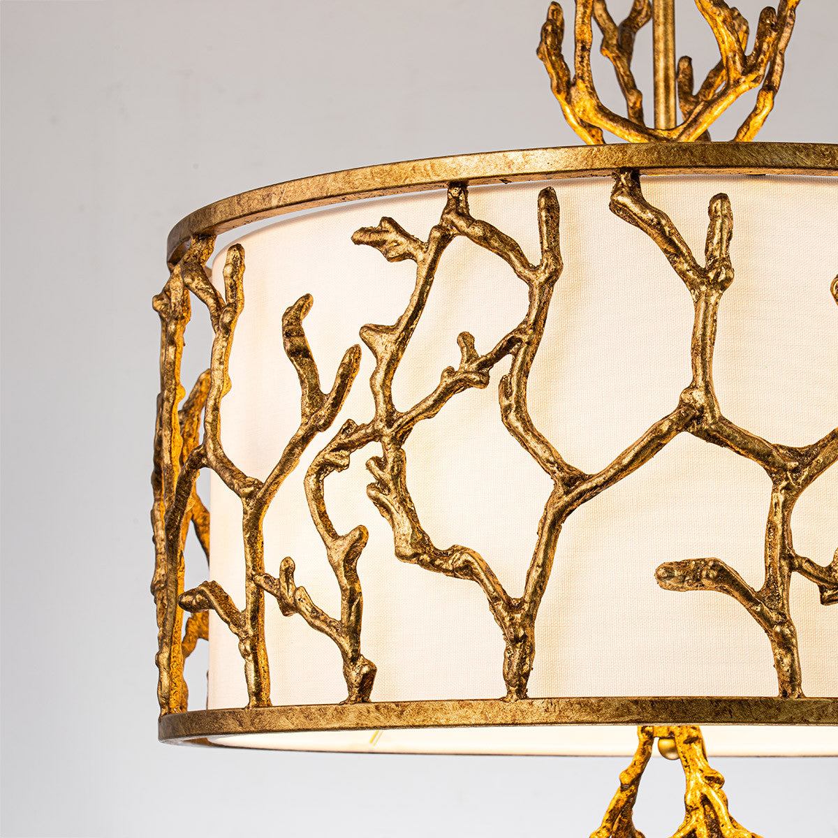 Lucas McKearn The Coral Chandelier in Gold Finish PD74390G-3