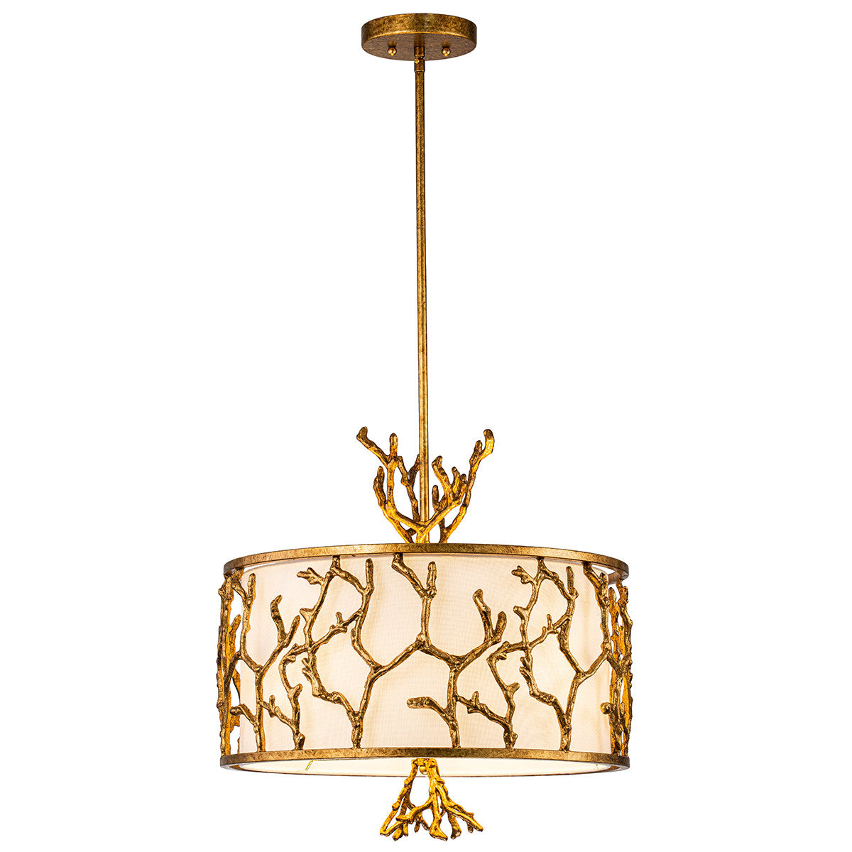 Lucas McKearn The Coral Chandelier in Gold Finish PD74390G-3