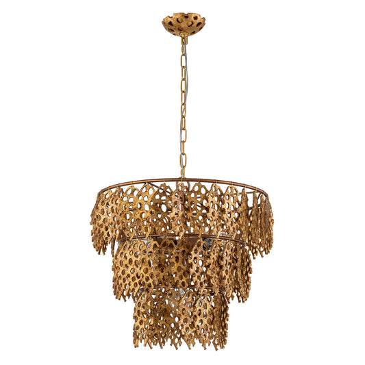 Lucas McKearn Coral Luxe Pendant in Gold Finish PD9710G-4