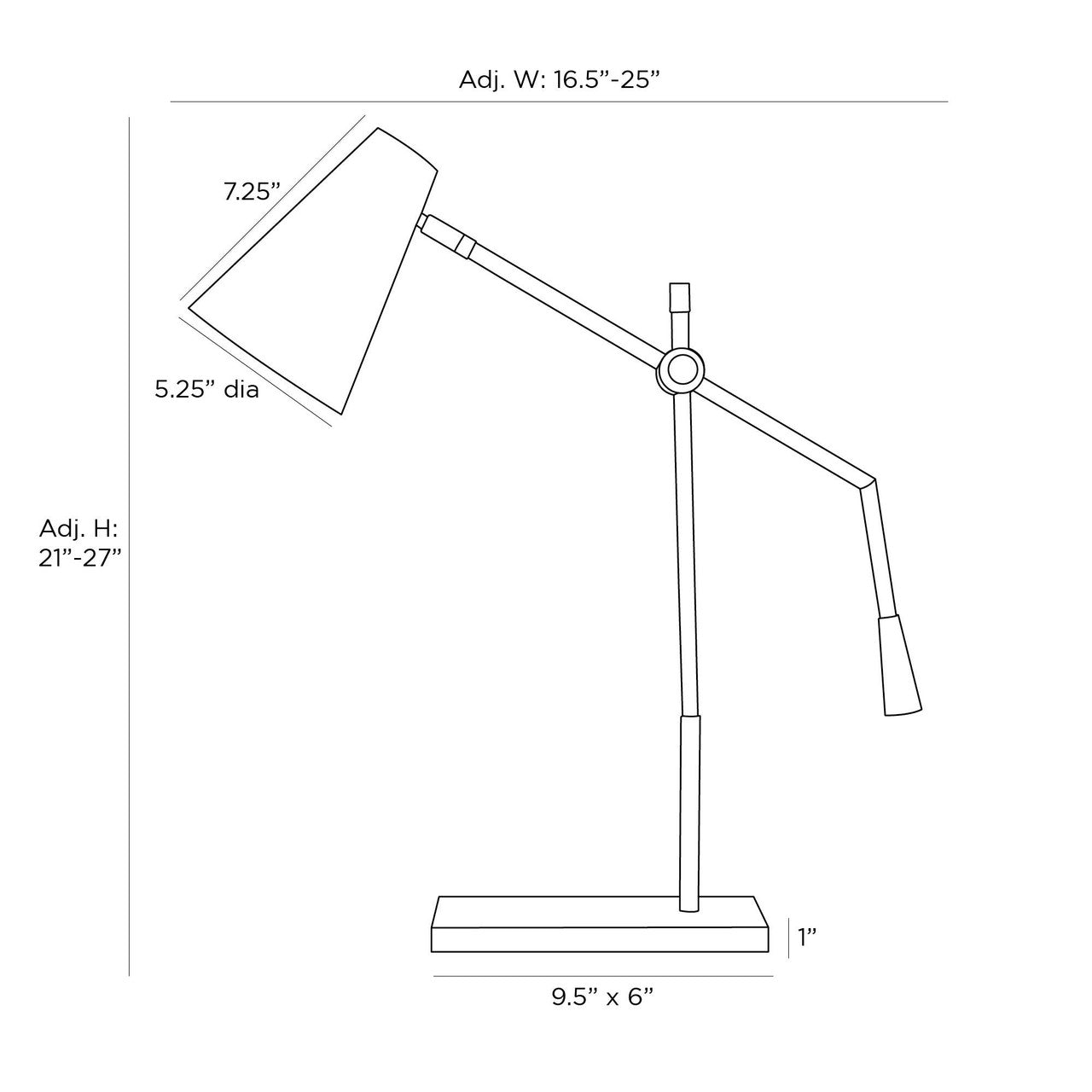 Arteriors Home Wayne Lamp PDC02