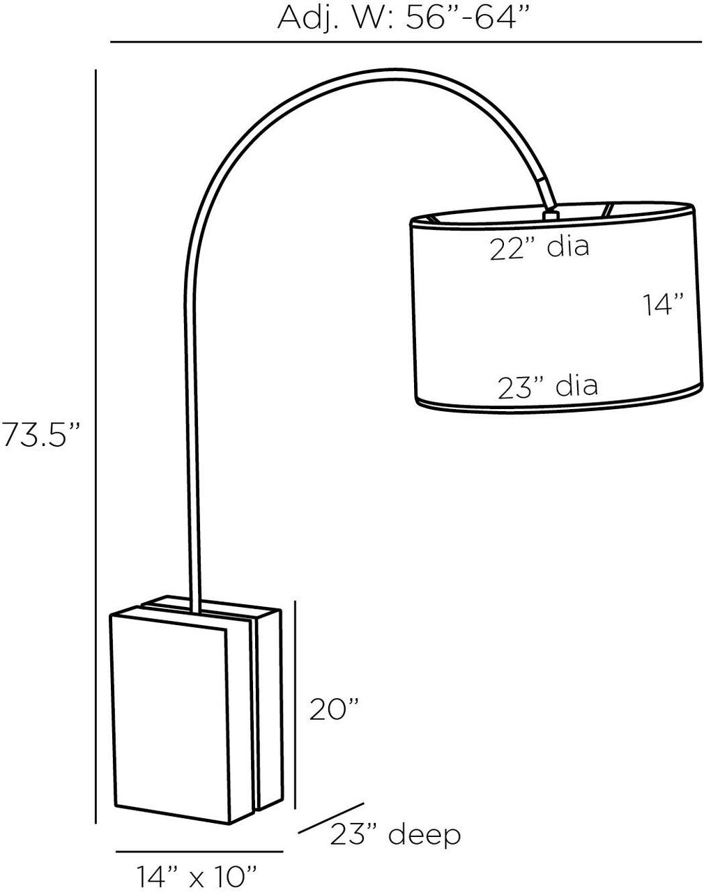 Arteriors Home Bali Floor Lamp PFC13-SH034