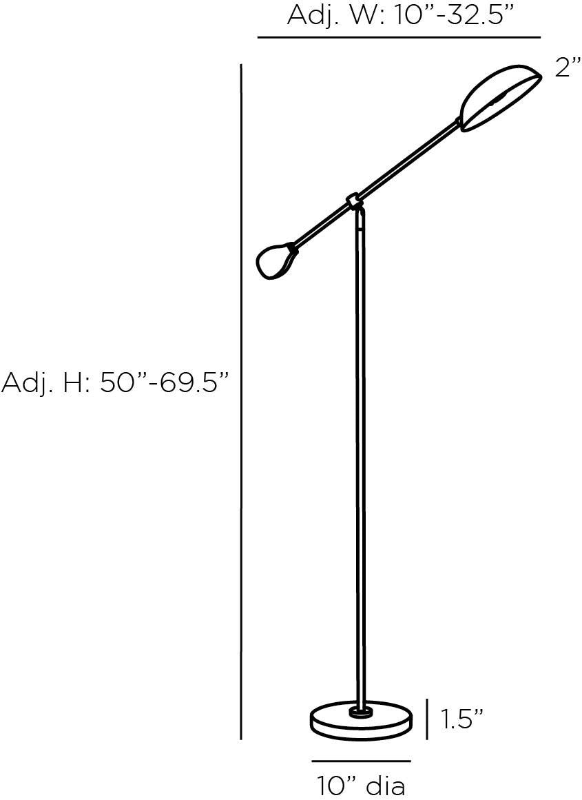 Arteriors Home Alaric Floor Lamp PFC15