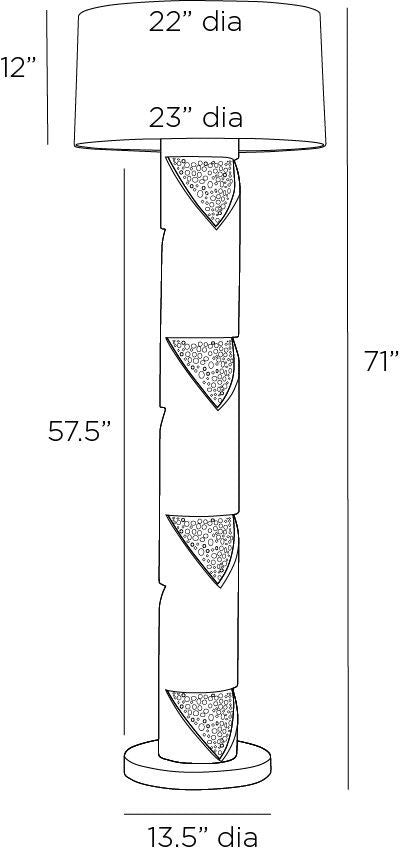 Arteriors Home Cristiano Floor Lamp PFC17-SH035