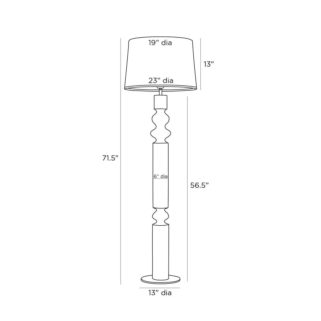 Arteriors Home Woodrow Floor Lamp PFI02-SH003