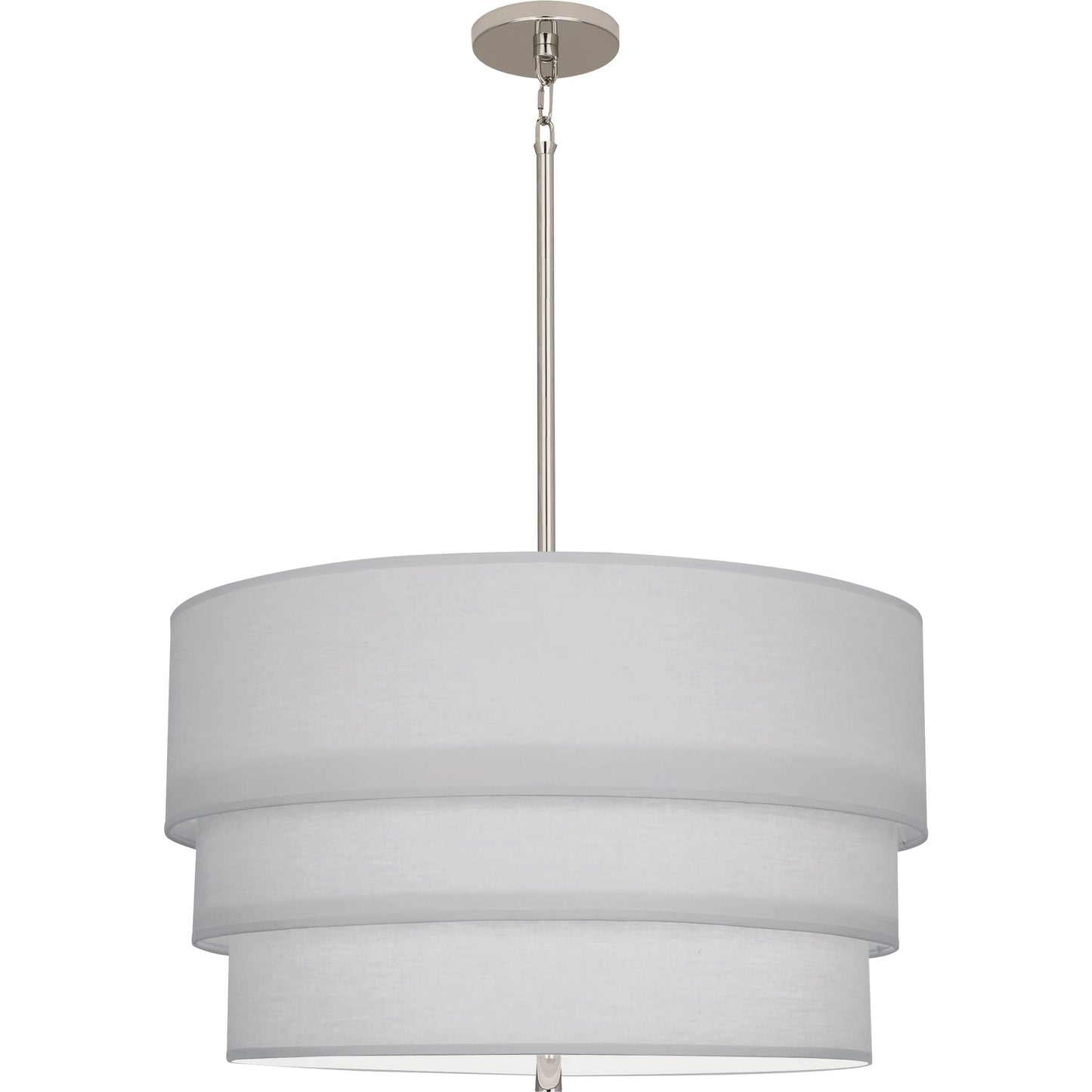 Robert Abbey  Decker Pendant in Polished Nickel Finish PG142