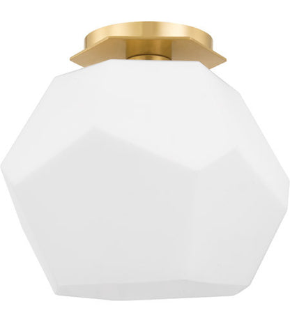 Hudson Valley Lighting Tring 1 Light Flush Mount in Aged Brass PI1894501-AGB